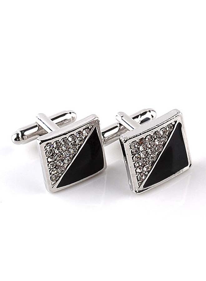 QiaoKai One Pair Fashionable Square Cufflinks  - Image 2
