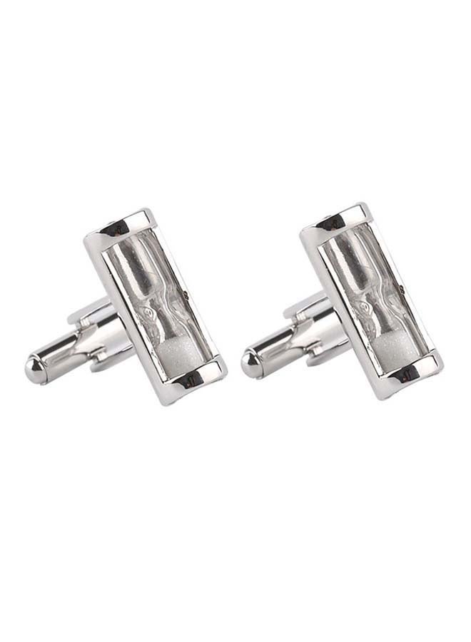 QiaoKai - Crystal Hourglass Modelling Sample Fashion Cufflinks - Image 1