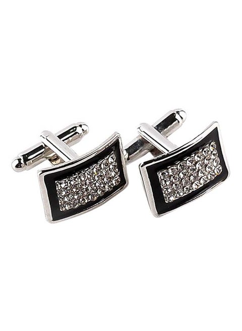 Decorative Rhinestones Chic Cufflinks