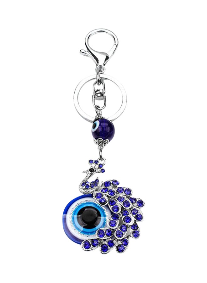 Peacock Eye Car Keychain