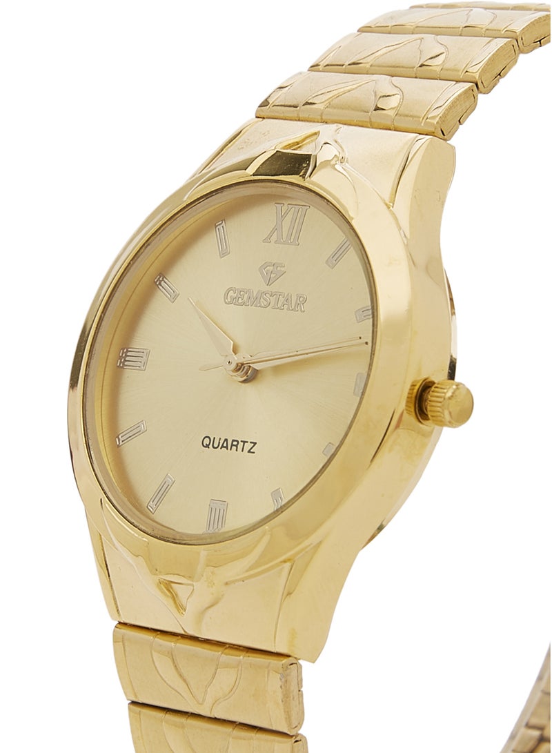 GEMSTAR - unisex Analog Quartz Couple Watch Set GS 9595GG2 - Image 1