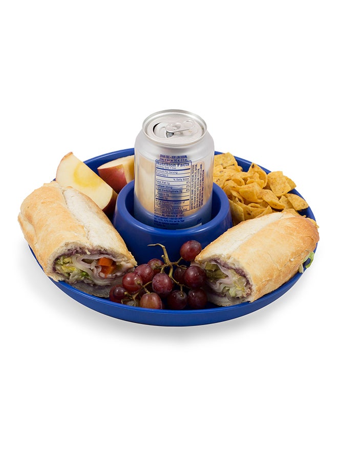 GreatPlate Polypropylene Food And Beverage Plate Blue 10inch  - Image 2