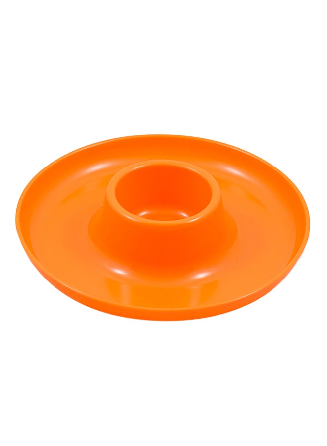 GreatPlate Polypropylene Food And Beverage Plate Orange 10inch  - Image 1