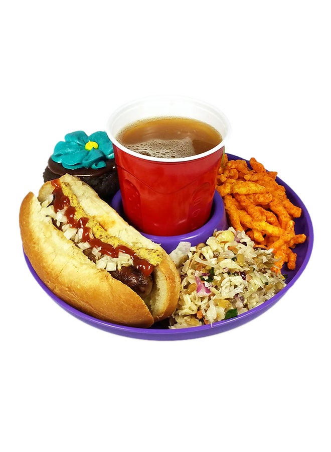 GreatPlate Polypropylene Food And Beverage Plate Purple 10inch  - Image 2
