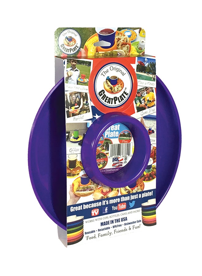 GreatPlate Polypropylene Food And Beverage Plate Purple 10inch  - Image 3
