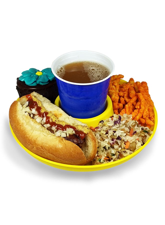 GreatPlate Polypropylene Food And Beverage Plate Yellow 10inch  - Image 2