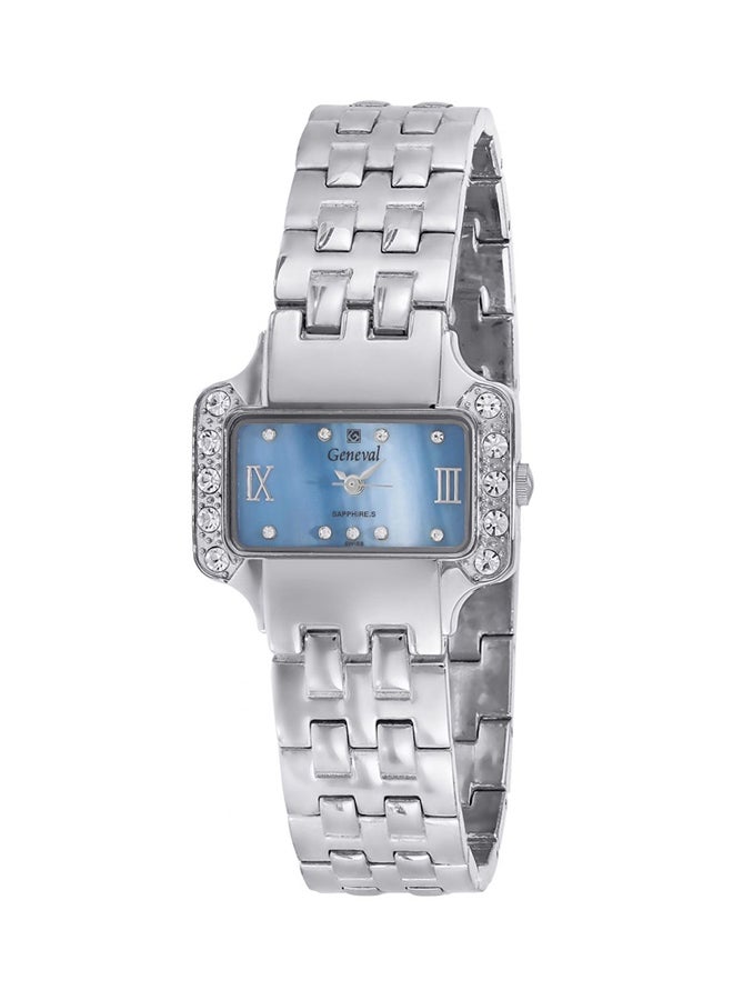 Geneval of Switzerland Women's Water Resistant Stainless Steel Analog Watch GBS614WPE - Image 1