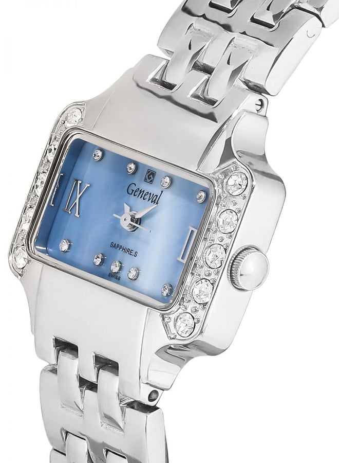 Geneval of Switzerland Women's Water Resistant Stainless Steel Analog Watch GBS614WPE - Image 3