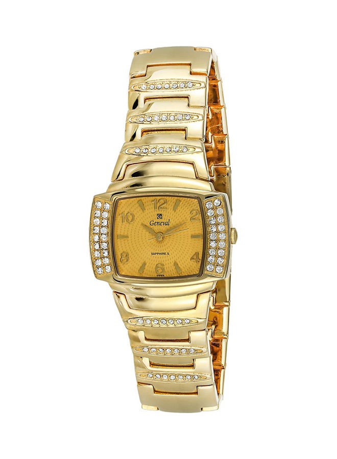 Geneval of Switzerland Women's Water Resistant Stainless Steel Analog Watch GBS616GG  - Image 1
