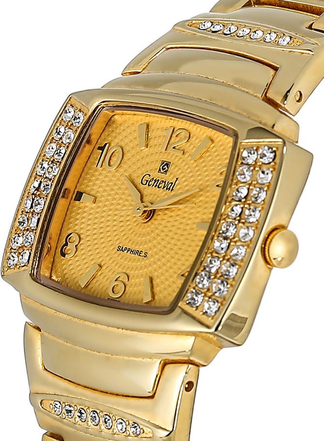 Geneval of Switzerland Women's Water Resistant Stainless Steel Analog Watch GBS616GG  - Image 3