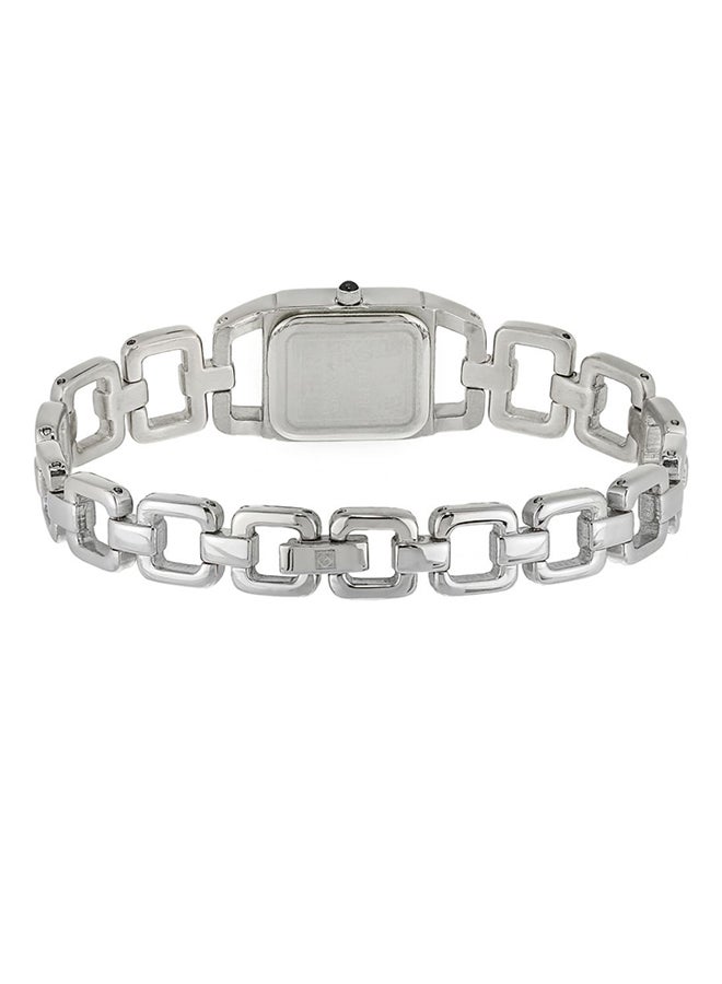 جينيفال من سويسرا ساعة يد بعقارب وسوار من الستانلس ستيل مقاومة للماء GBS814WE للنساء - Image 2