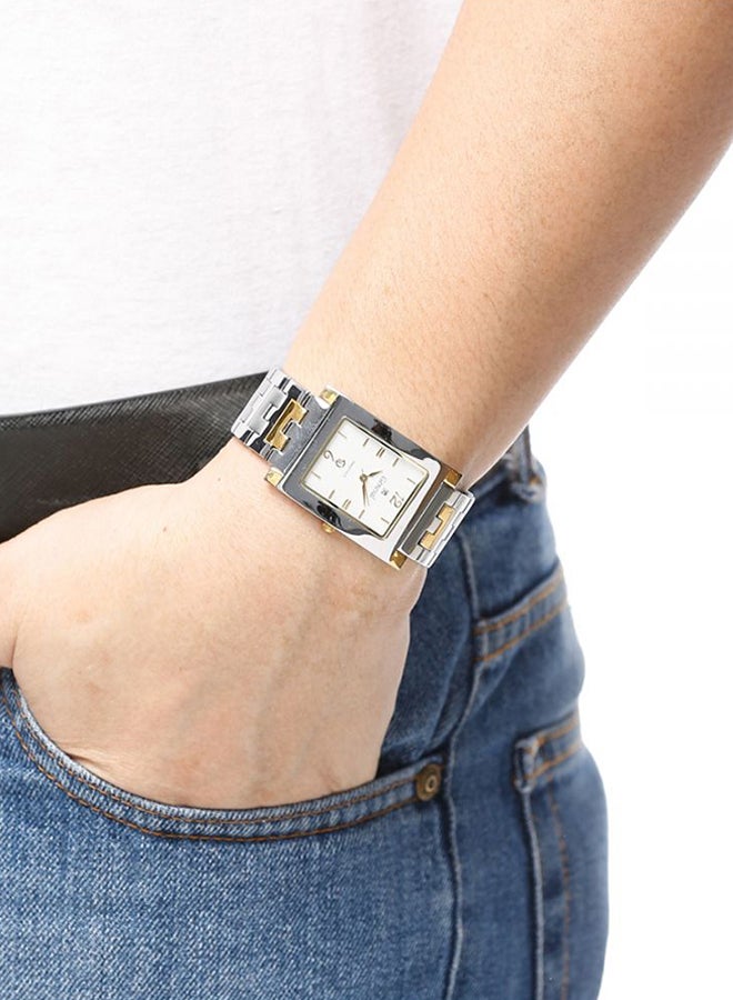 جينيفال من سويسرا ساعة يد بعقارب مضادة للماء بسوار من الستانلس ستيل طراز GM411CW للرجال - Image 4