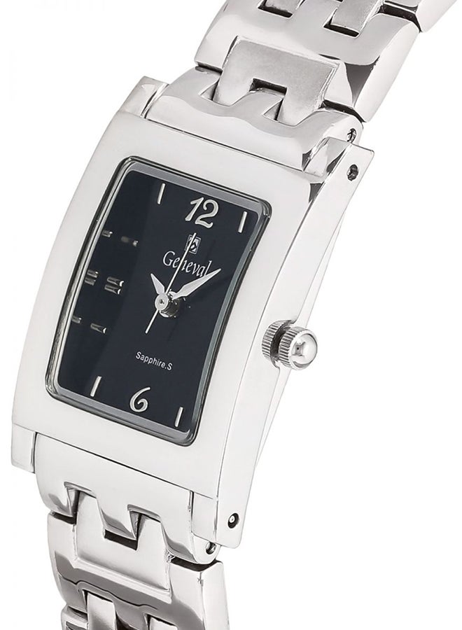 جينيفال من سويسرا ساعة يد بعقارب مضادة للماء بسوار من الستانلس ستيل طراز GM412WB للنساء - Image 3
