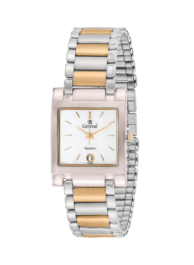 Geneval of Switzerland Men's Water Resistant Stainless Steel Analog Watch GM431CPW  - Image 1