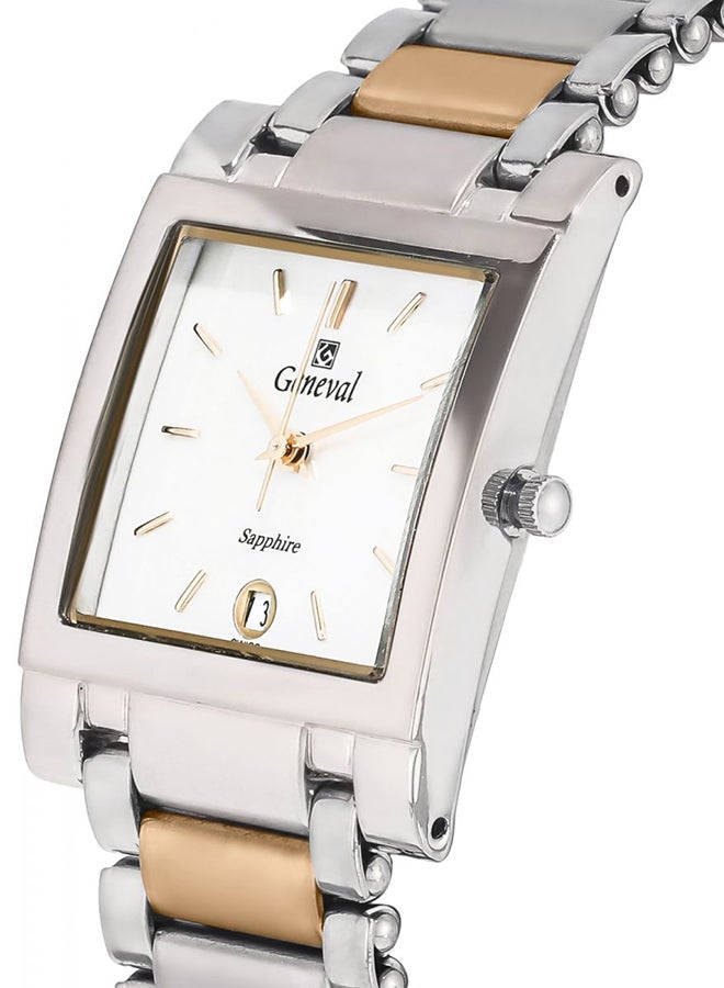 Geneval of Switzerland Men's Water Resistant Stainless Steel Analog Watch GM431CPW  - Image 3