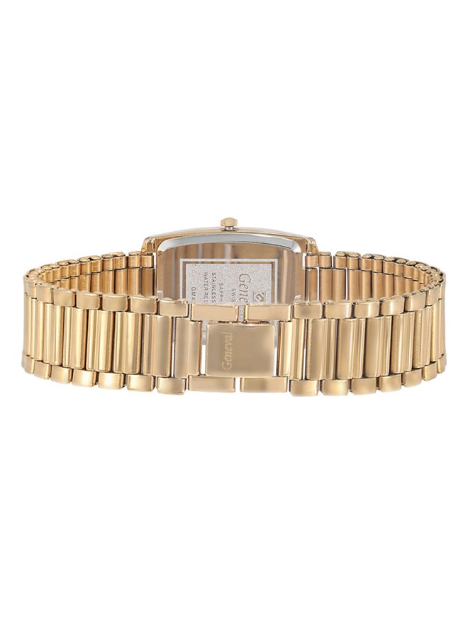 Geneval of Switzerland Men's Water Resistant Stainless Steel Analog Watch GM433GW  - Image 2
