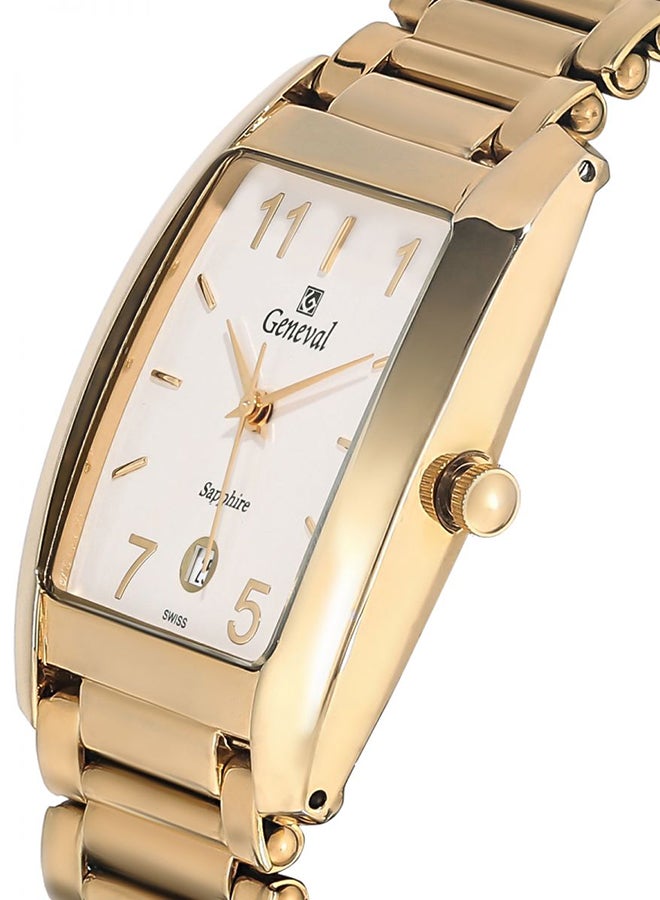 Geneval of Switzerland Men's Water Resistant Stainless Steel Analog Watch GM433GW  - Image 3