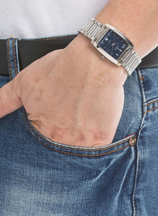 جينيفال من سويسرا ساعة يد بعقارب مضادة للماء بسوار من الستانلس ستيل طراز GM433WE للرجال - Image 4