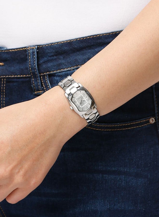 جينيفال من سويسرا ساعة مقاومة للماء بعقارب وسوار من الإستانلس إستيل طراز GM522WW للنساء - Image 4