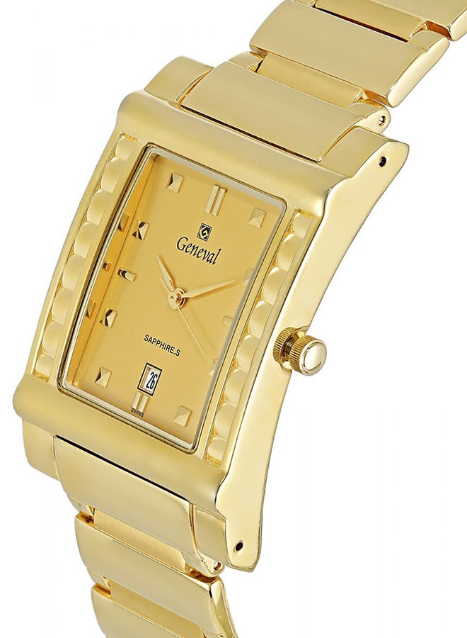 Geneval of Switzerland Men's Water Resistant Stainless Steel Analog Watch GM623GG  - Image 3