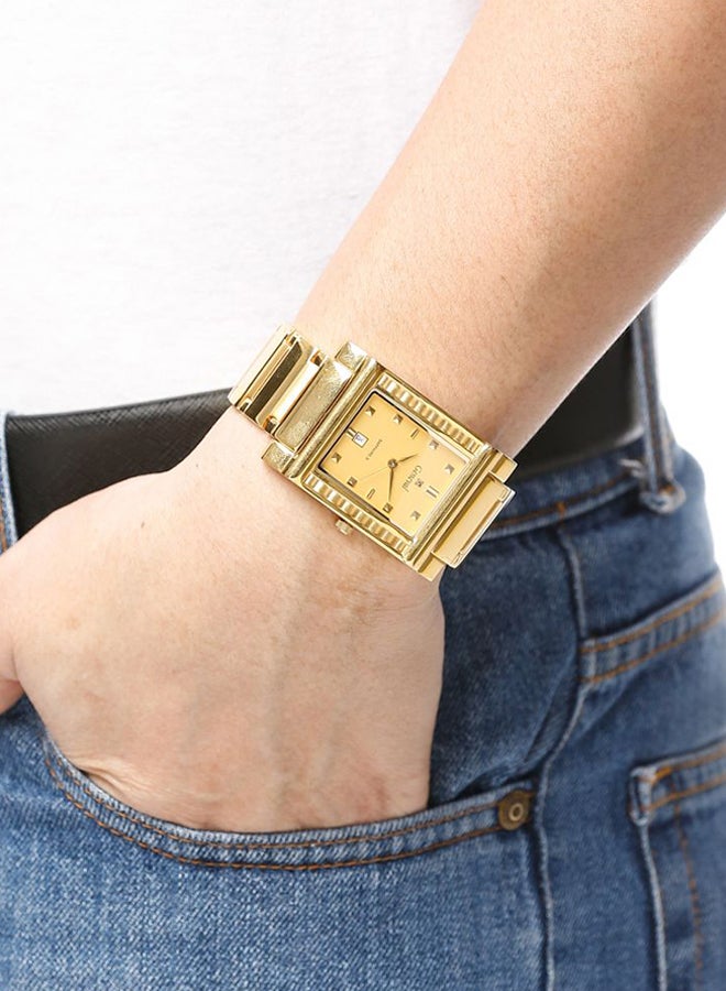 Geneval of Switzerland Men's Water Resistant Stainless Steel Analog Watch GM623GG  - Image 4
