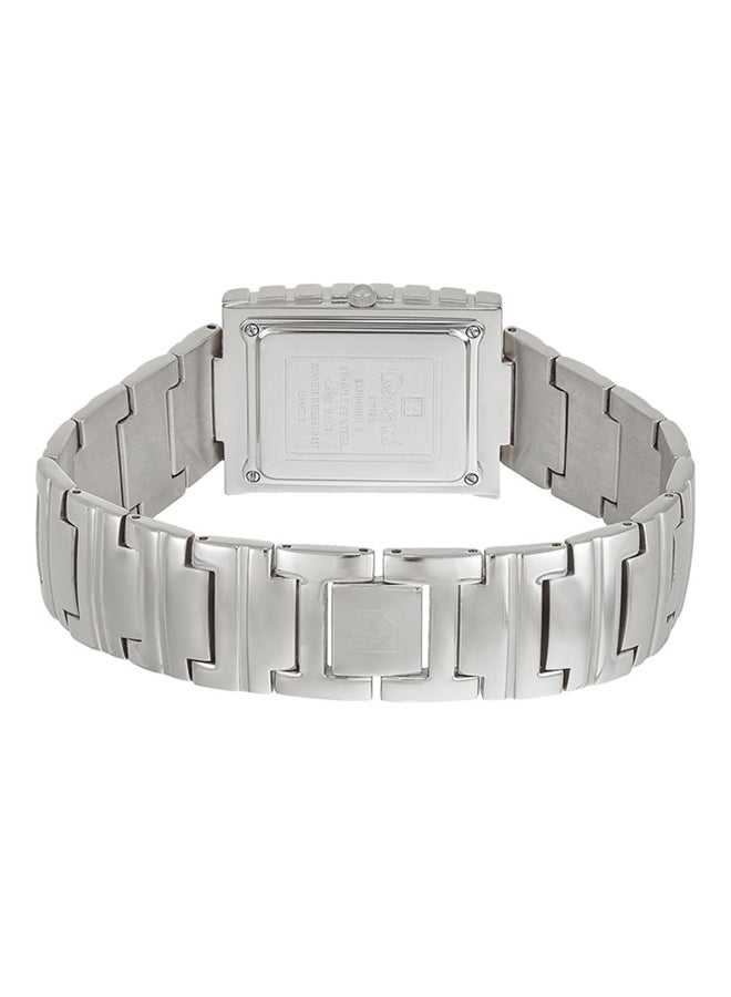 جينيفال من سويسرا ساعة يد بعقارب مضادة للماء من الستانلس ستيل طراز GMS523WPW للرجال - Image 2