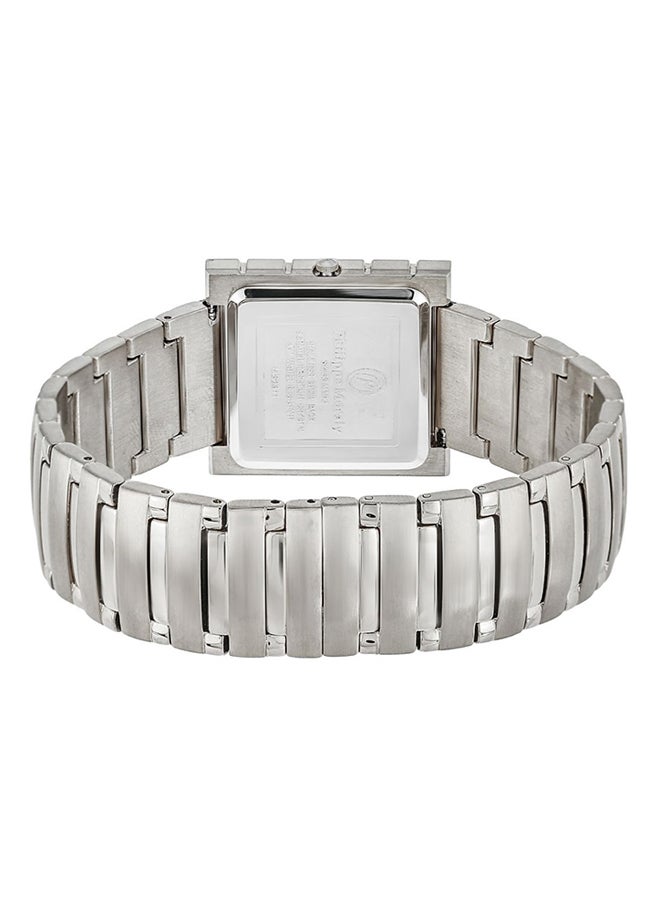 فيليب مورالي السويسرية ساعة يد بعقارب وسوار من الإستانلس إستيل  مقاومة للماء طراز MS0311WW للرجال - Image 2