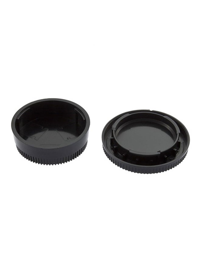 2-Piece Body Cap And Rear Lens Cover Set Black  - Image 2