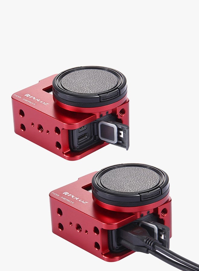 Generic PU182 Protective Case For GoPro HeroR5 Red  - Image 4