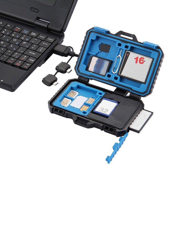 Waterproof Memory Card Reader Case Black  - Image 2