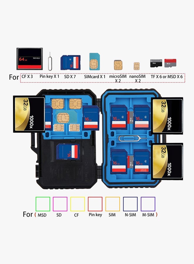 Waterproof Memory Card Reader Case Black  - Image 3