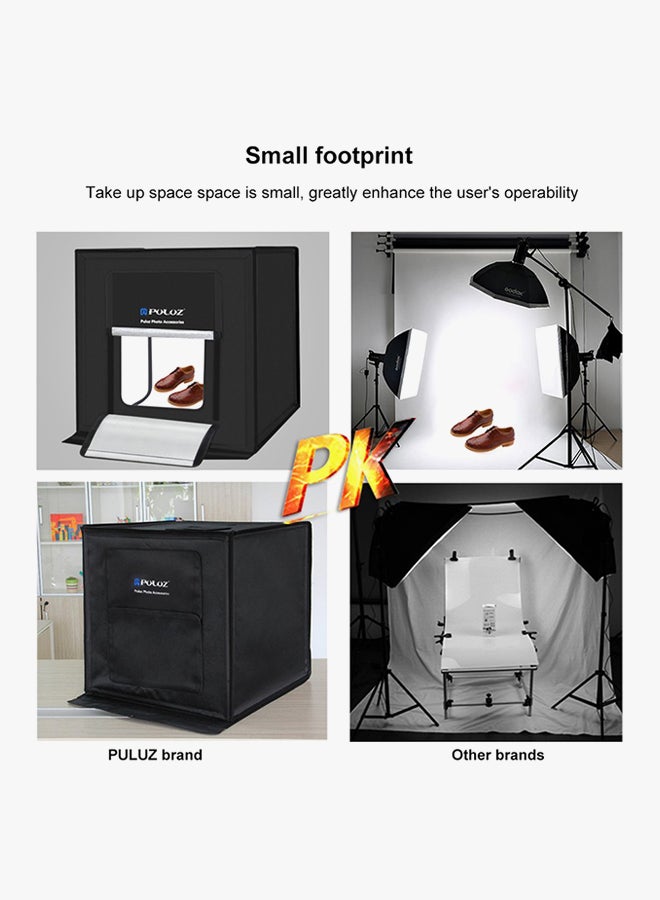 Foldable Photography LED Tent Box Kit Black  - Image 3