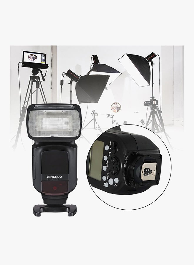 Generic External Flash Light For Canon Camera Black  - Image 4