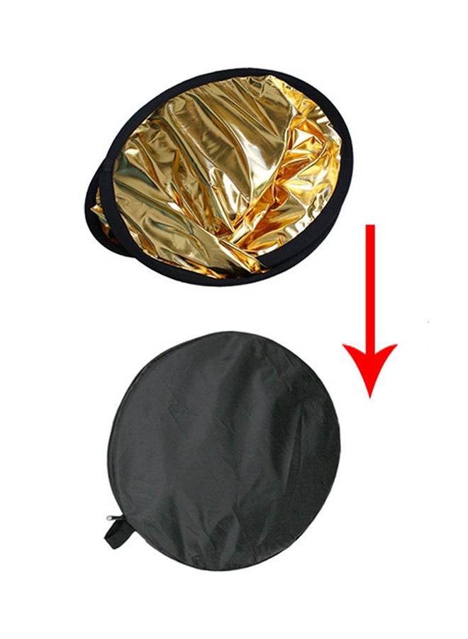 Generic 2-In-1 Light Reflector Disc 110cm Gold/Silver  - Image 2