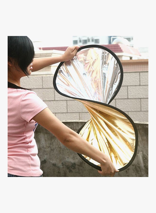 Generic 2-In-1 Light Reflector Disc 110cm Gold/Silver  - Image 3