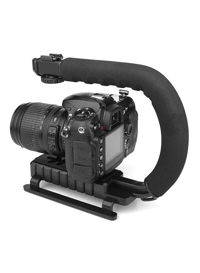 Generic - C-Shaped Handheld Camera Stabilizer Black - Image 1