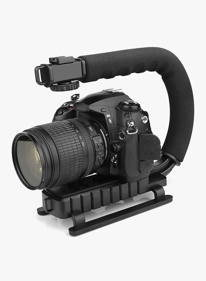 Generic - C-Shaped Handheld Camera Stabilizer Black - Image 1
