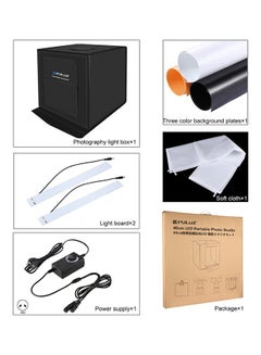 Generic Foldable LED Light Box Kit Black  - Image 2