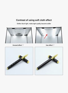 Generic Foldable LED Light Box Kit Black  - Image 3