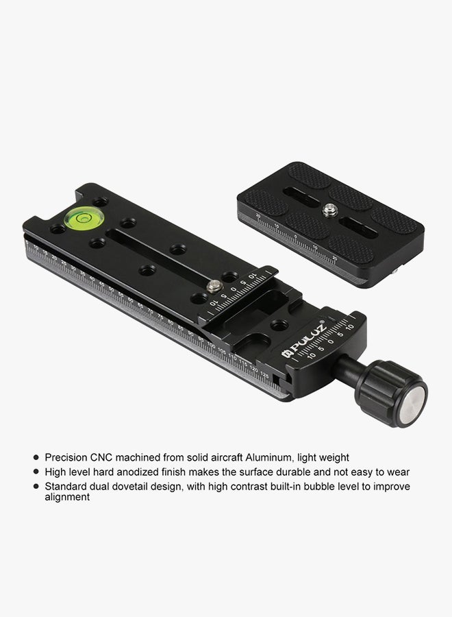 Railway Nodal Slide Quick Release Plate Black  - Image 2