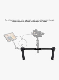 Generic Dual Handheld Grip For DSLR Camera Black  - Image 2