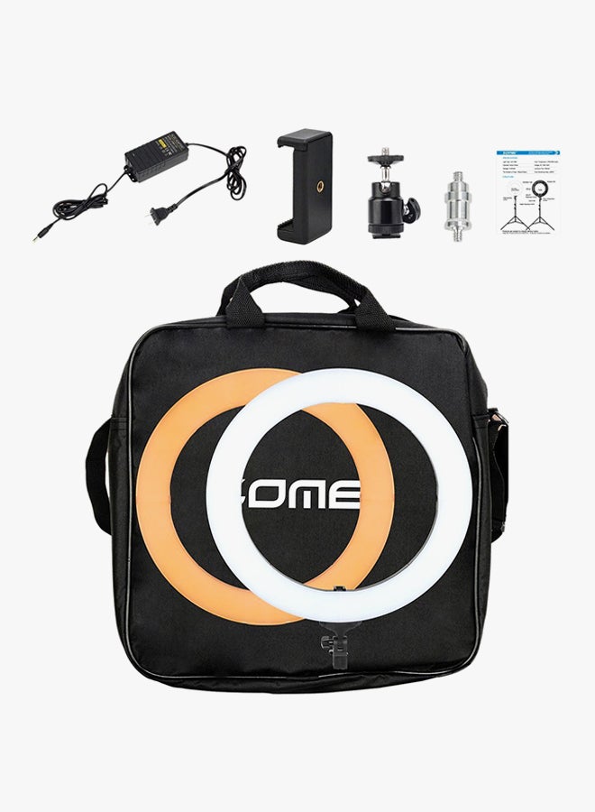 حلقة ضوء LED للتصوير بتصميم على شكل حلقة أبيض - Image 3