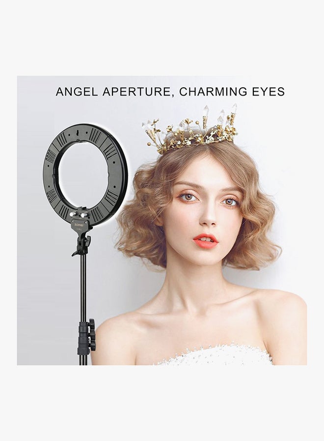 حلقة ضوء LED للتصوير بتصميم على شكل حلقة أبيض - Image 5