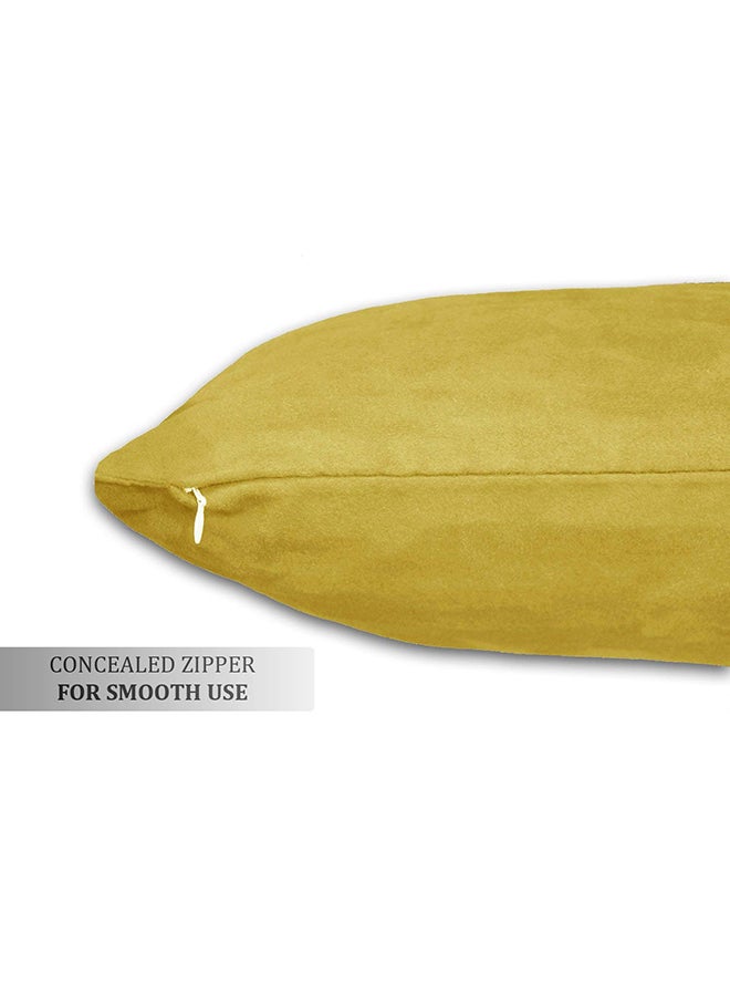 Aurave - 2-Piece Microfibre Cushion Cover Set Mehndi 18x18inch - Image 1