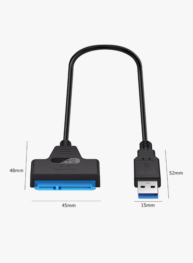 E-yield - USB 3.0 To 22-Pin Serial ATA Converter Black - Image 1