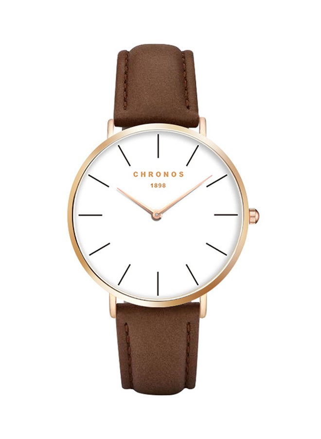 CHRONOS - Leather Analog Quartz Watch CHR-234 - Image 1