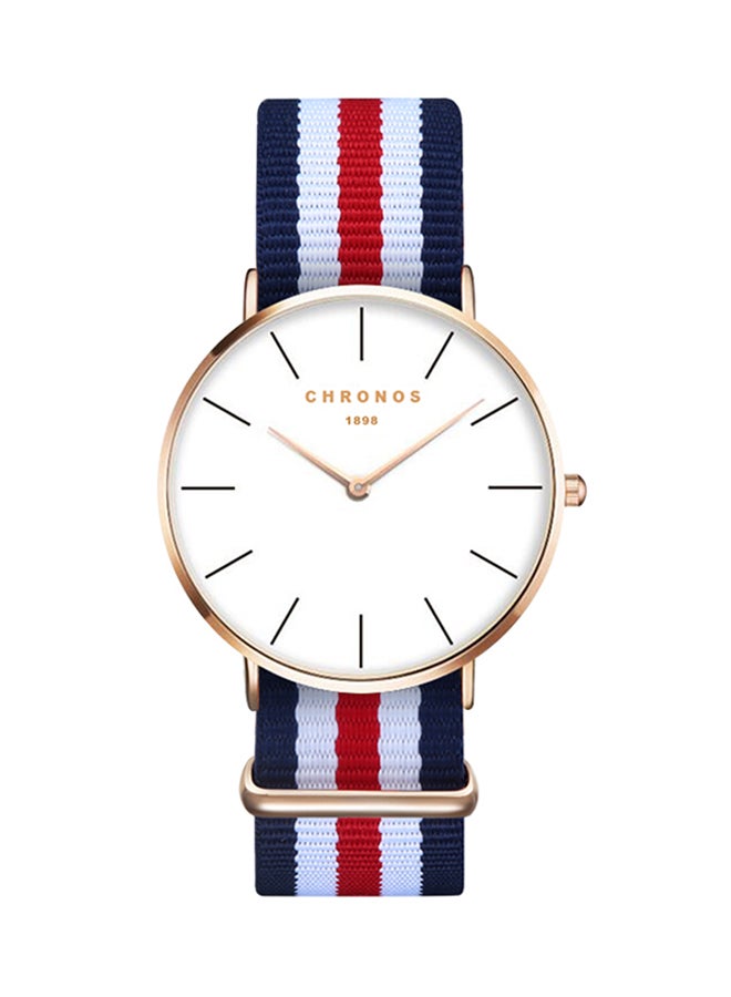 Men's Water Resistant Fabric Analog Watch CHR-201