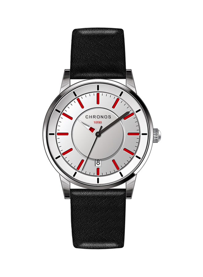 Men's Water Resistant Leather Analog Watch CHR-1205