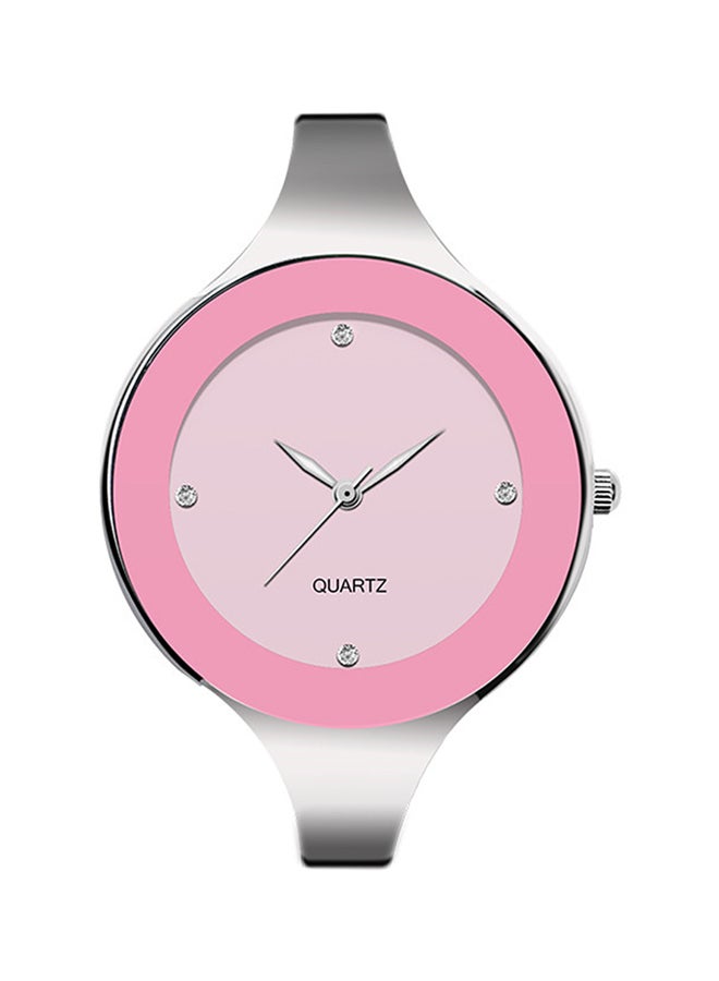 Women's Water Resistant Stainless Steel Analog Watch CHR-1801 - 35 mm - Silver