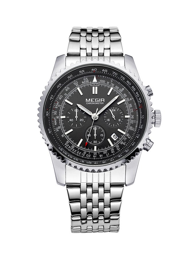 Men's Water Resistant Stainless Steel Chronograph Watch MEGIR-5404